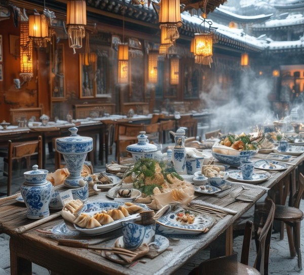 中式冬季餐饮服务,现代设计与文化内涵的碰撞与对话 中式冬季餐饮服务,现代设计与文化内涵的碰撞与对话