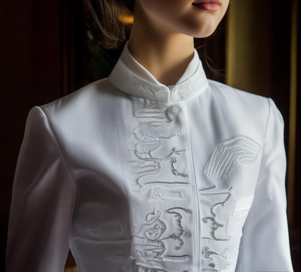 酒店服务员制服之隐藏之纹样 酒店服务员制服之隐藏之纹样