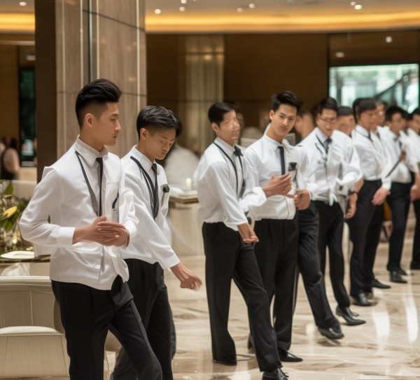 酒店服务礼仪操，男生必学的礼仪之道