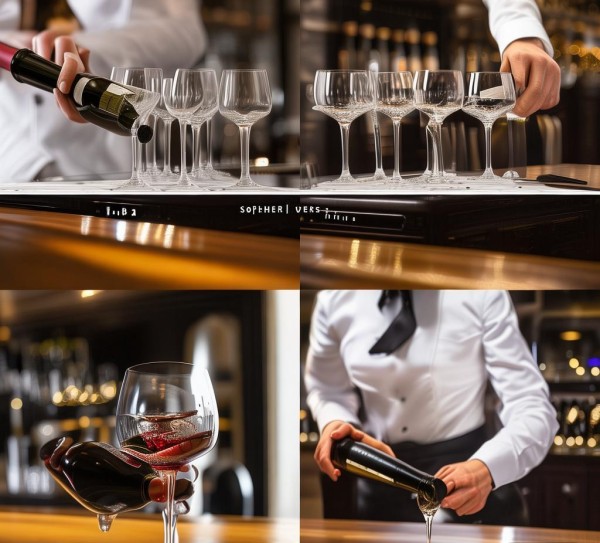 酒店服务礼仪倒酒流程图
