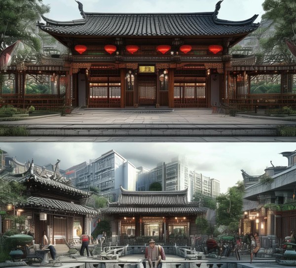 传统与现代的对话，传统酒店与现代生活相得益彰