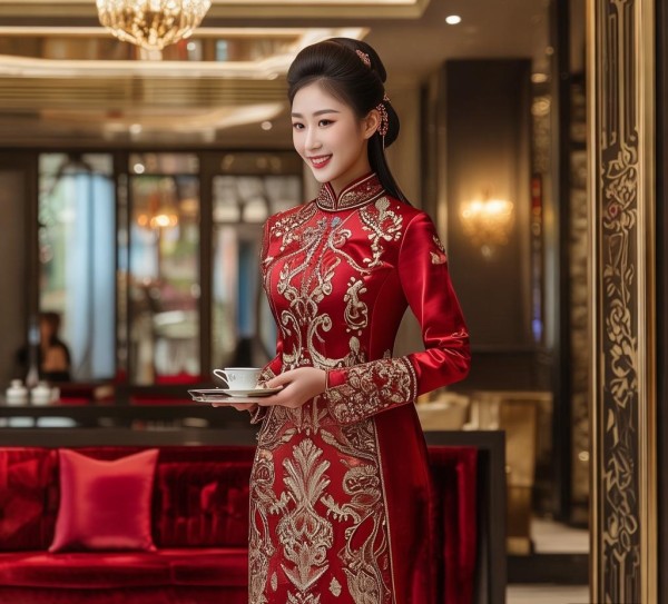 酒店服务礼仪旗袍 酒店服务礼仪旗袍