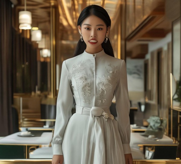 酒店服务员的时尚与专业,女装服饰的艺术表现 酒店服务员的时尚与专业,女装服饰的艺术表现