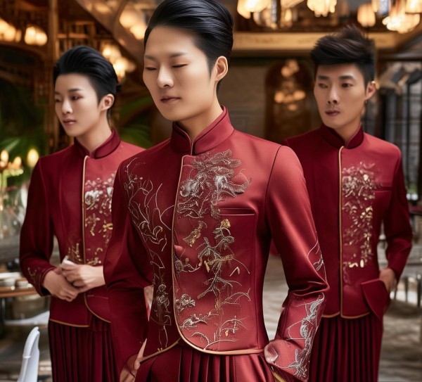 中式酒店工作服,高端餐饮服务员的创新设计 中式酒店工作服,高端餐饮服务员的创新设计