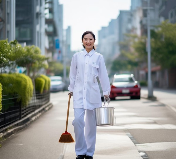清洁卫生服务者的文明形象 清洁卫生服务者的文明形象