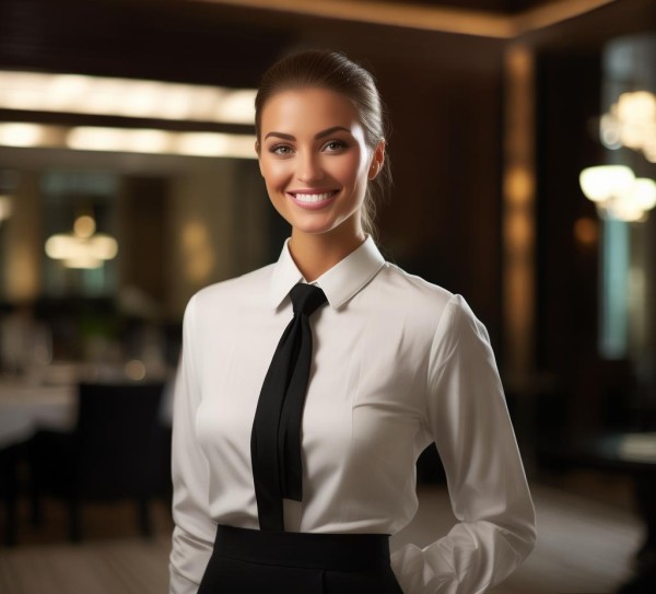 酒店服务员职业形象,以诚待人,以礼相待 酒店服务员职业形象,以诚待人,以礼相待