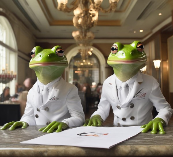 鹰潭大酒店的 frogs 服务员