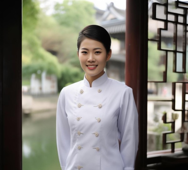 在杭州，服务员的礼仪更显专业