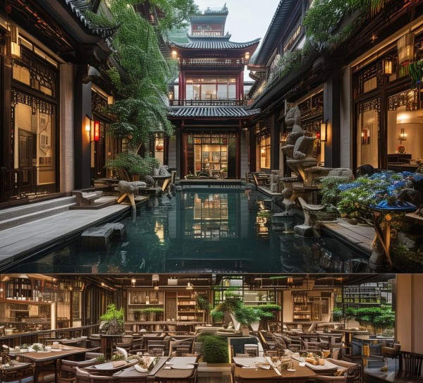 合院与酒店餐饮服务，打造舒适生活品质