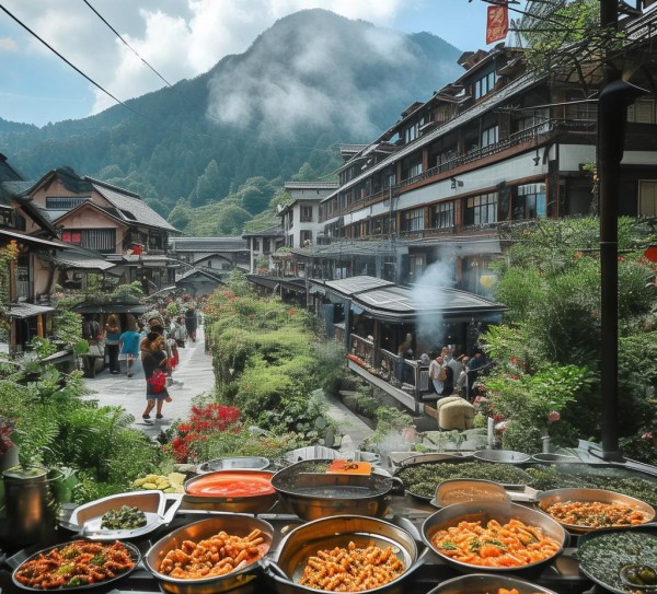 温泉酒店与小吃街,融合与体验 温泉酒店与小吃街,融合与体验
