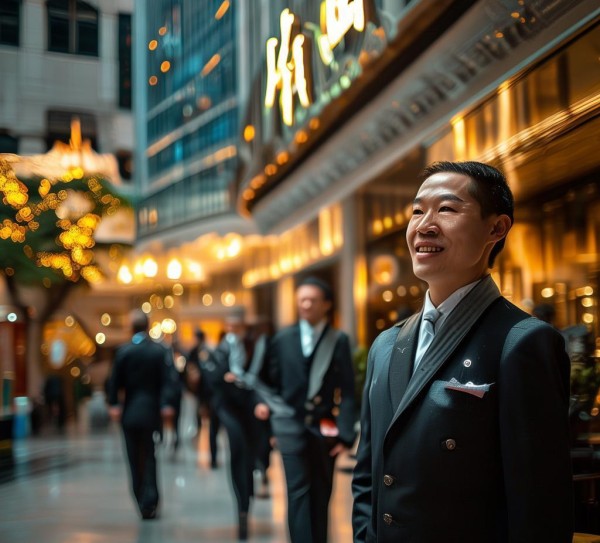 华龙大酒店，服务之光，礼仪之光—你的必选选择