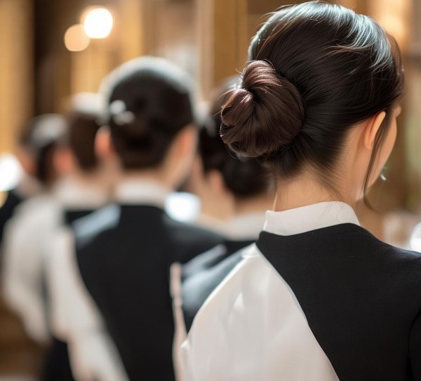 杭州酒店服务员礼仪发型，从优雅到贴心，服务品质的传递