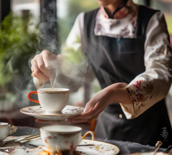 服务员,茶香生活 餐服礼仪的魅力 服务员,茶香生活 餐服礼仪的魅力