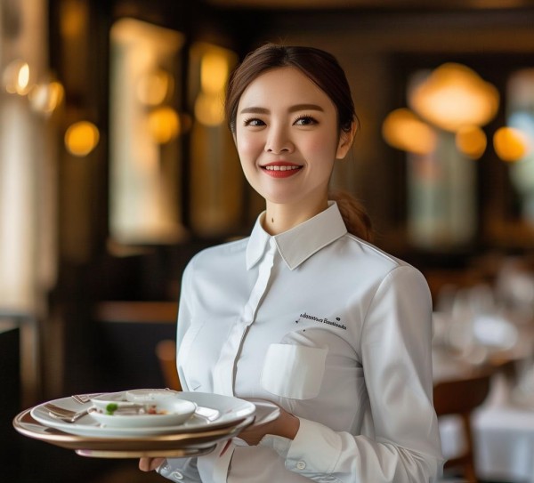 职业装，酒店餐饮服务员工的舒适与责任