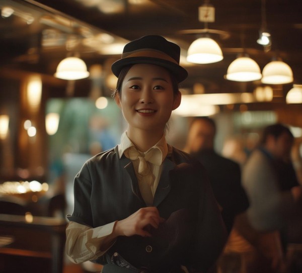 酒店服务员遇客指引礼仪，服务行业的温暖之光