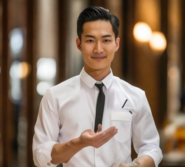 酒店服务员的文明 shown 酒店服务员的文明 shown