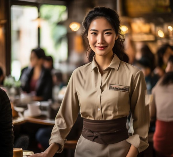 餐饮服务员,服务为民,责任担当 餐饮服务员,服务为民,责任担当